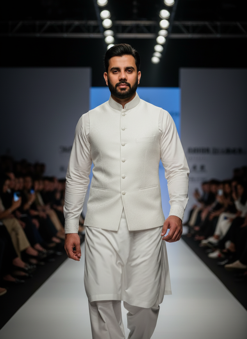 White Shalwar kameez